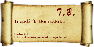 Trepák Bernadett névjegykártya