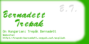 bernadett trepak business card