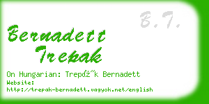 bernadett trepak business card